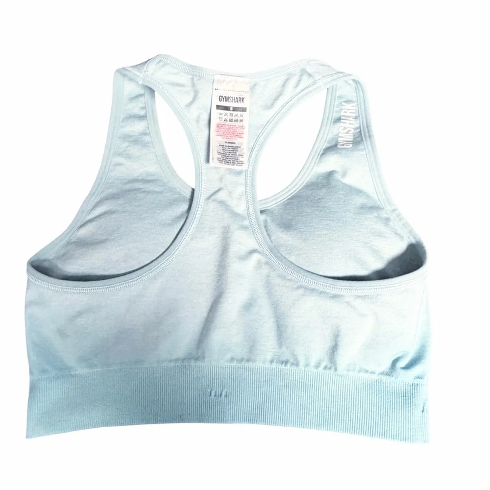 Gymshark Adapt Ombré Seamless Sports Bra Light Blue Size S - Picture 6 of 6